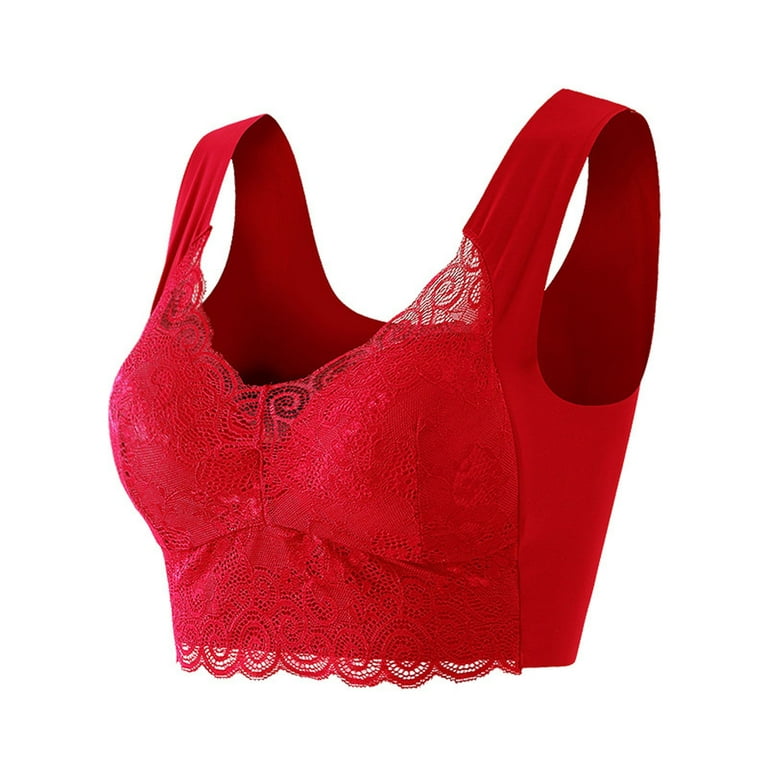 Plus size push up bra sexy lace bra cotton intimate brassiere thin cup bra  full cup 100C 100D 100E black red pink bras for women