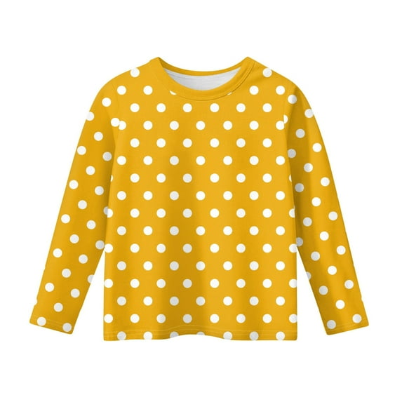 TQWQT Winter Long Sleeve Shirts for Girls Size 3-4 Graphic Tween Girls Clothes Kids Crew Neck Cute T-shirts Trendy Winter Outfits