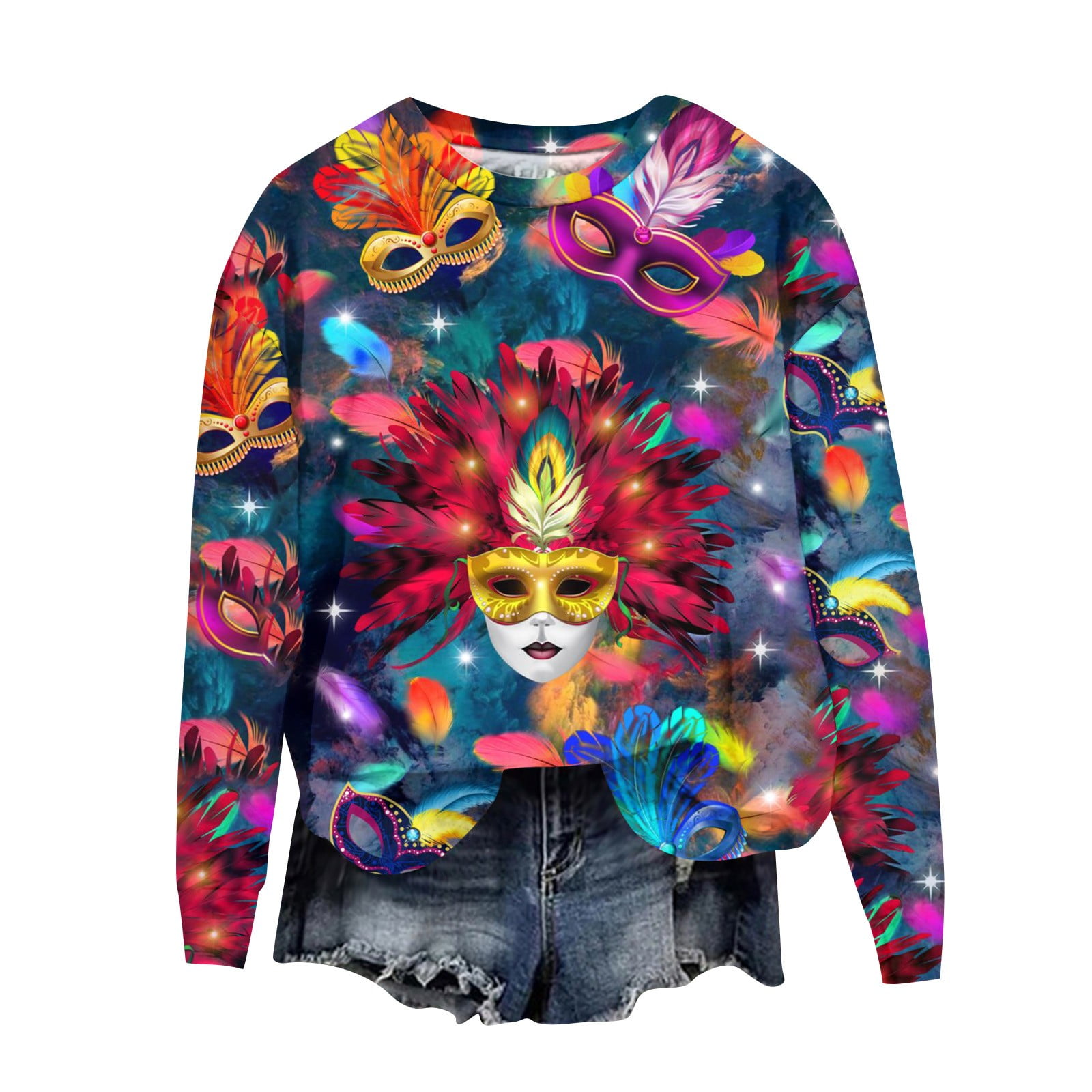 mardi gras sequin tops