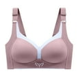 thumbnail image 1 of TQWQT Women Push Up Bra Comfort T-Shirt Bra Padded Brassiere Underwire,Pink 44E, 1 of 4