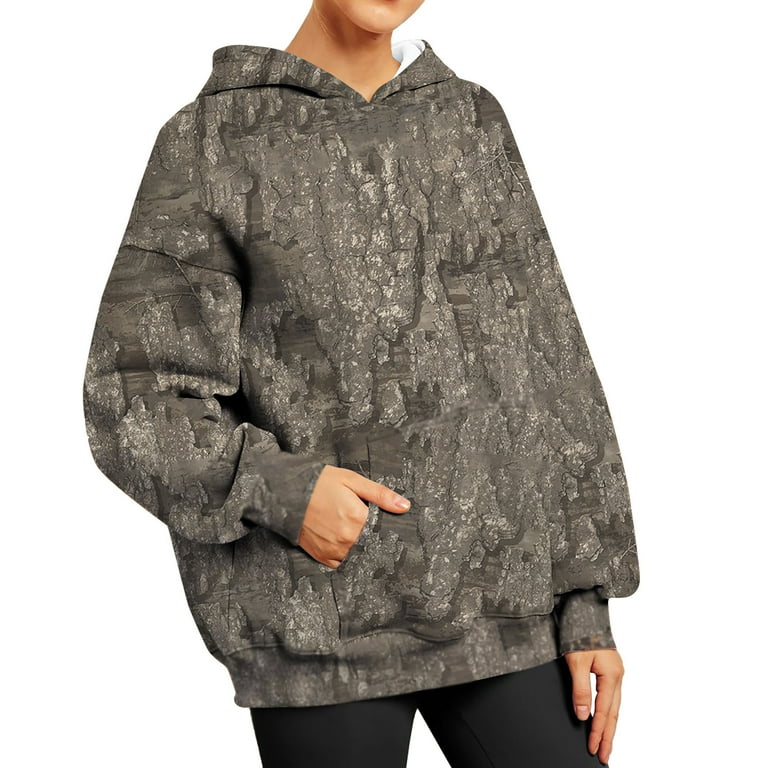 Long Sleeve Fleece Printed Hooded Sweatshirt