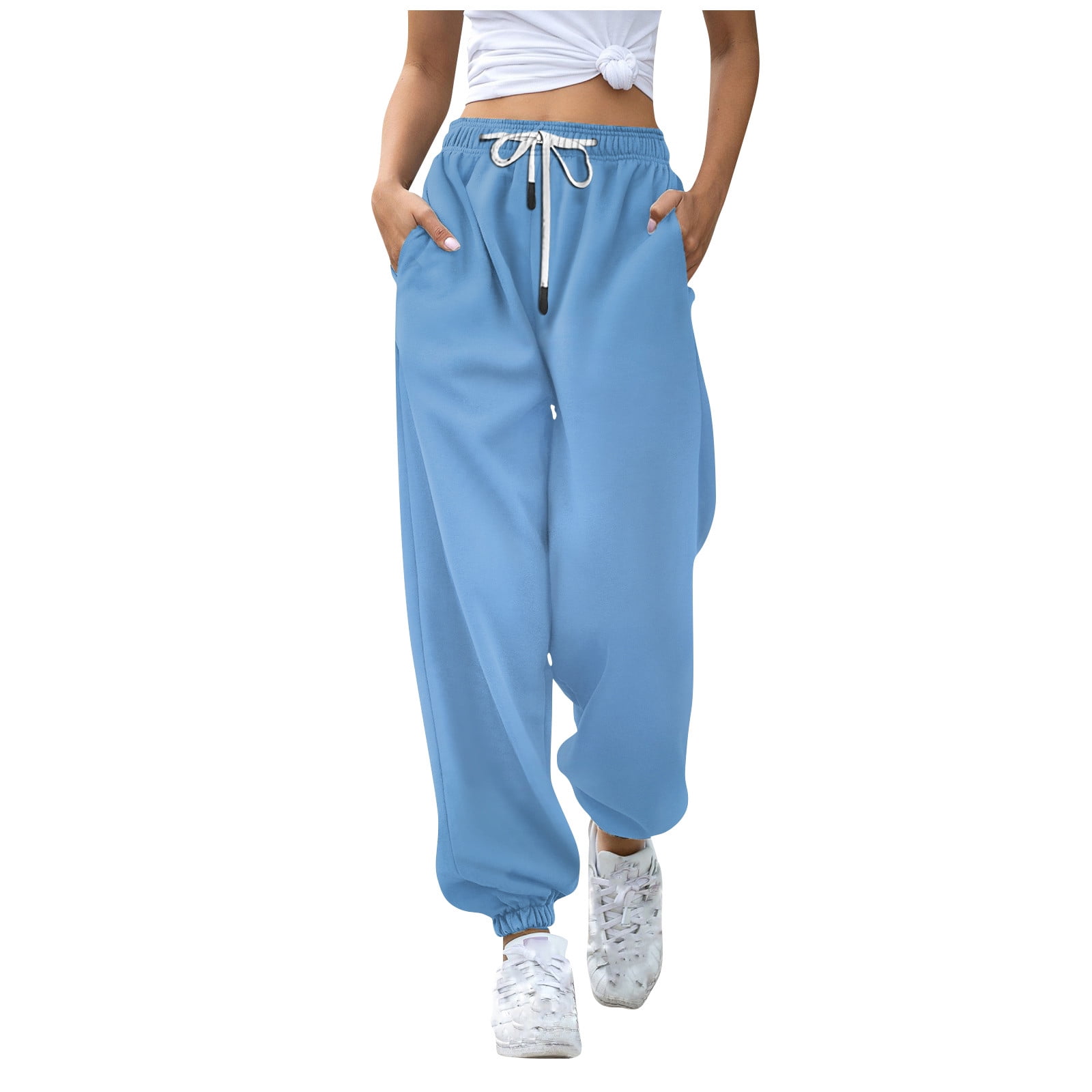  Women's Bottom Sweatpants No Drawstring Joggers Pants Workout  High Waisted Womens Plus Size Work Pants (Purple, XL) : Clothing, Shoes &  Jewelry