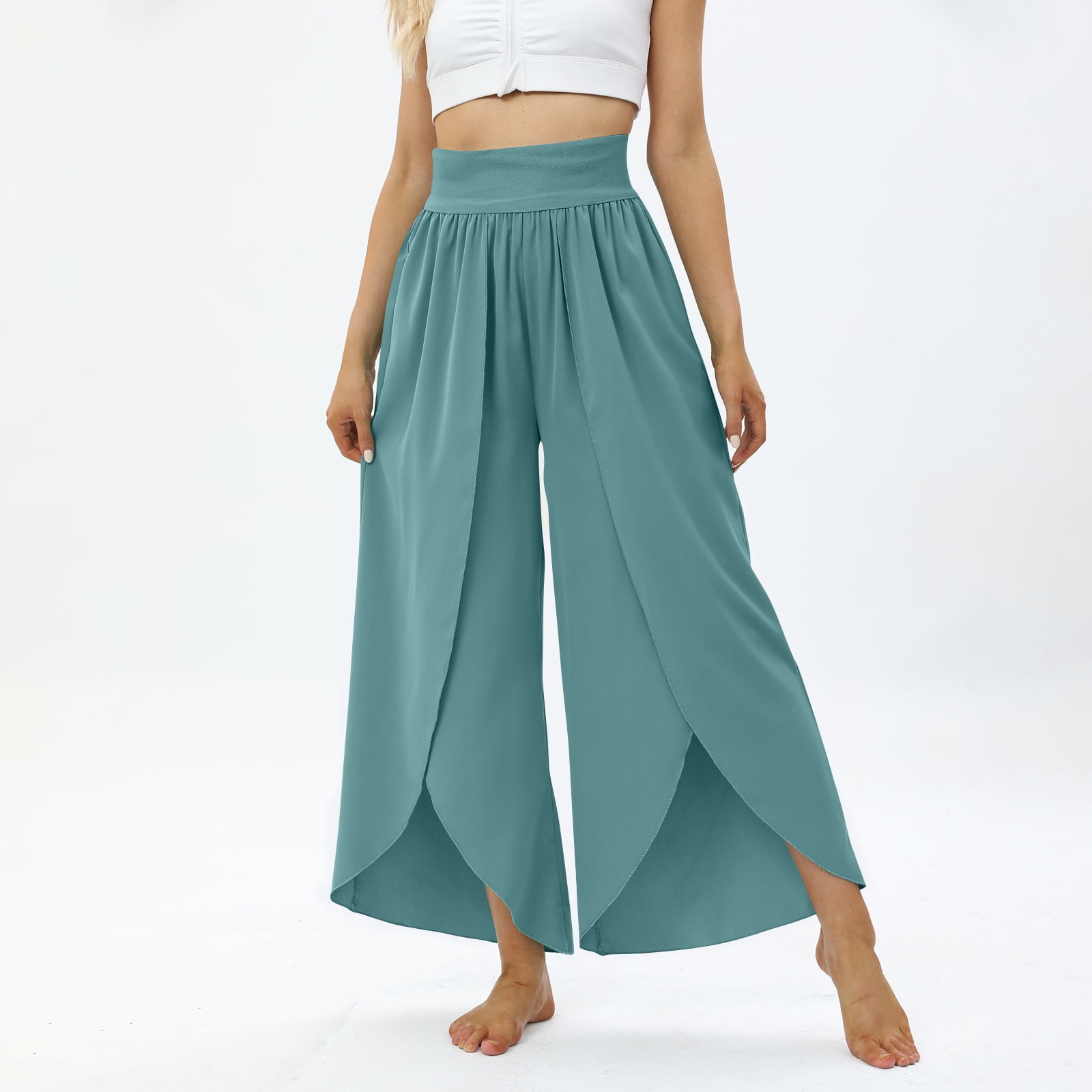 Tapered Straight Leg Pants Women Palazzo Yoga Flowy Sporty Casual Sweat  Pants Solid Color Cute Wide Leg Sweatpants, Red, Small : :  Clothing, Shoes & Accessories