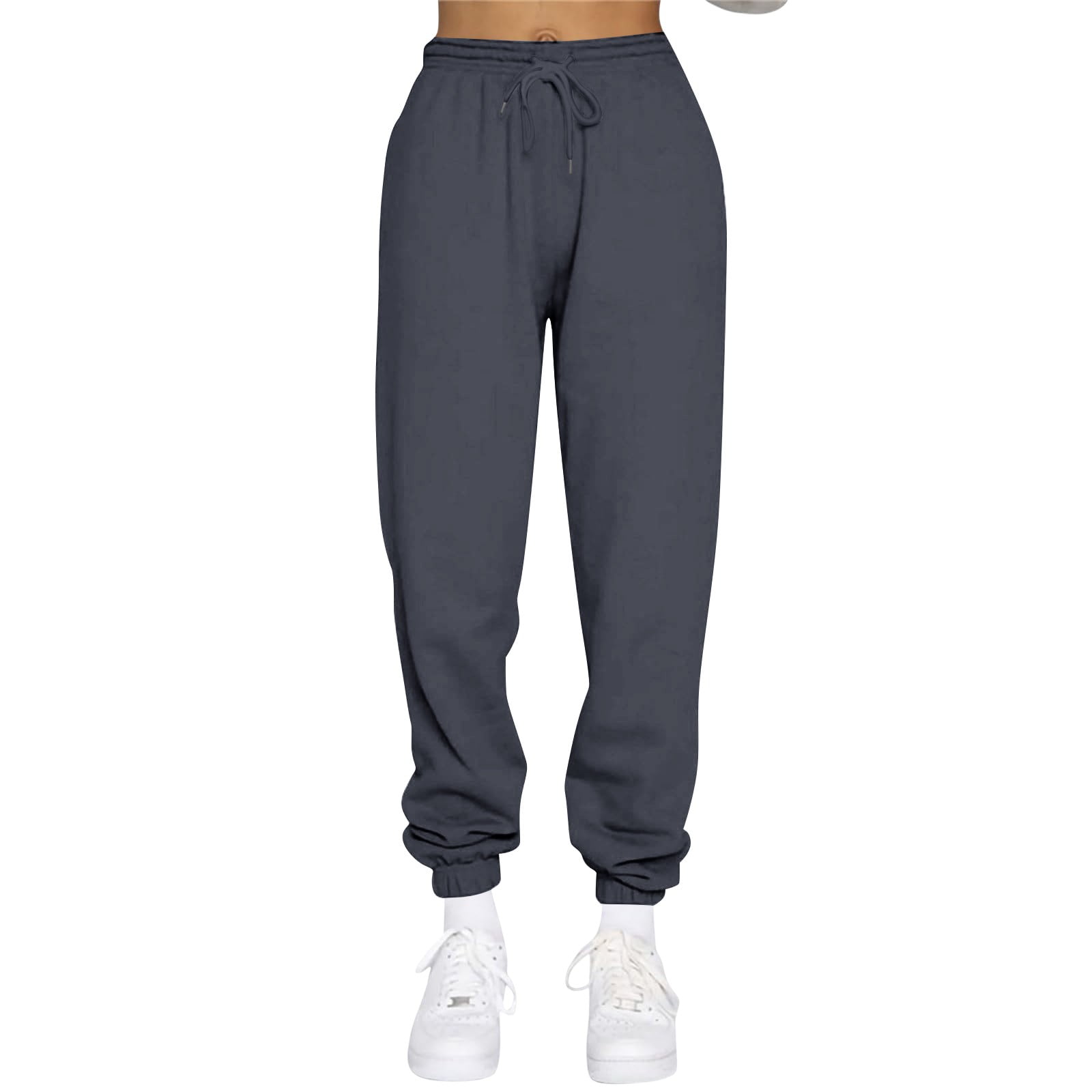 Buy AUTOMET Women's Casual Baggy Fleece Sweatpants High