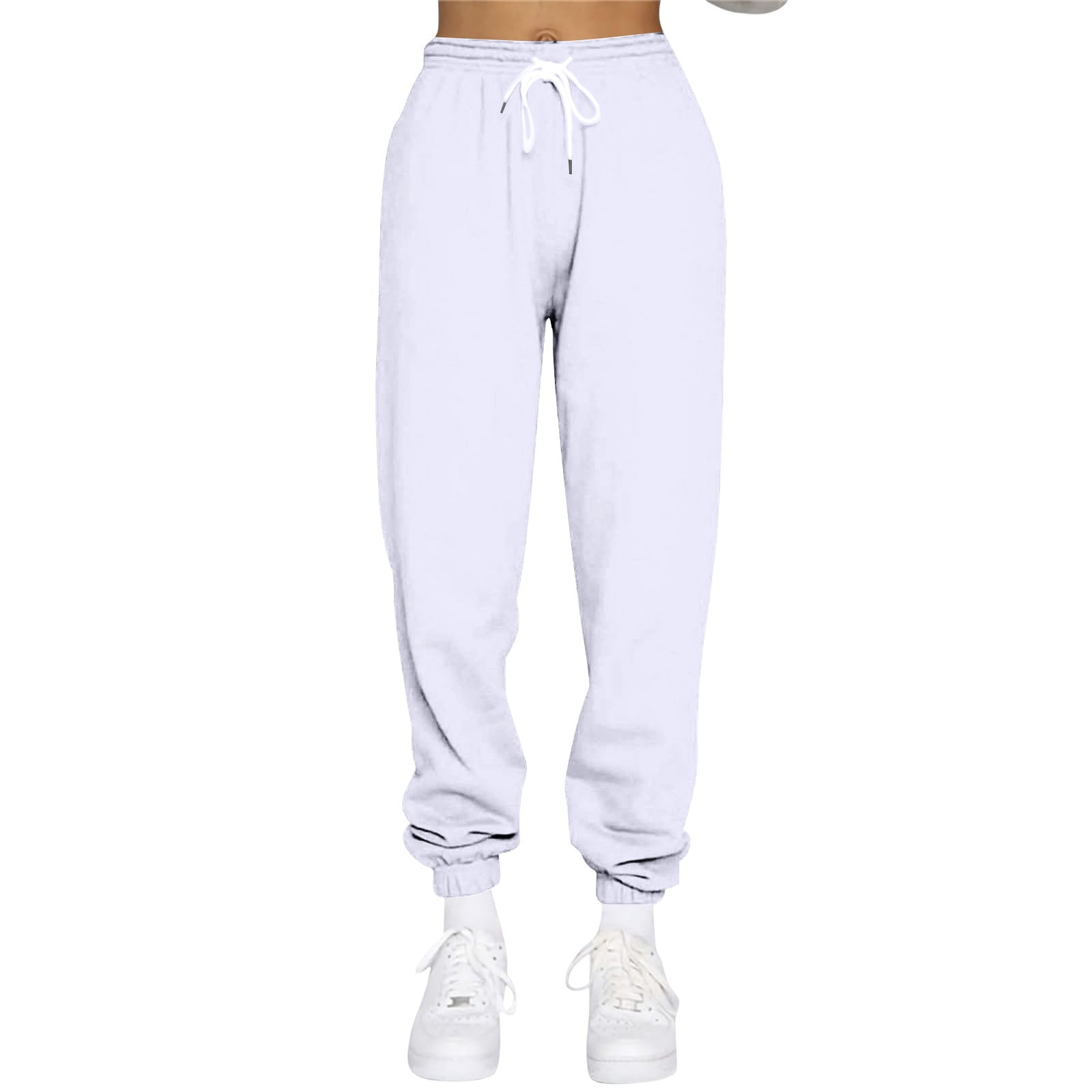 TQWQT Women's High Waist Capri Pants Loose Fitting Yoga Pants Comfy Lounge  Workout Capris Sweatpants with Pockets,Black XXXXL 