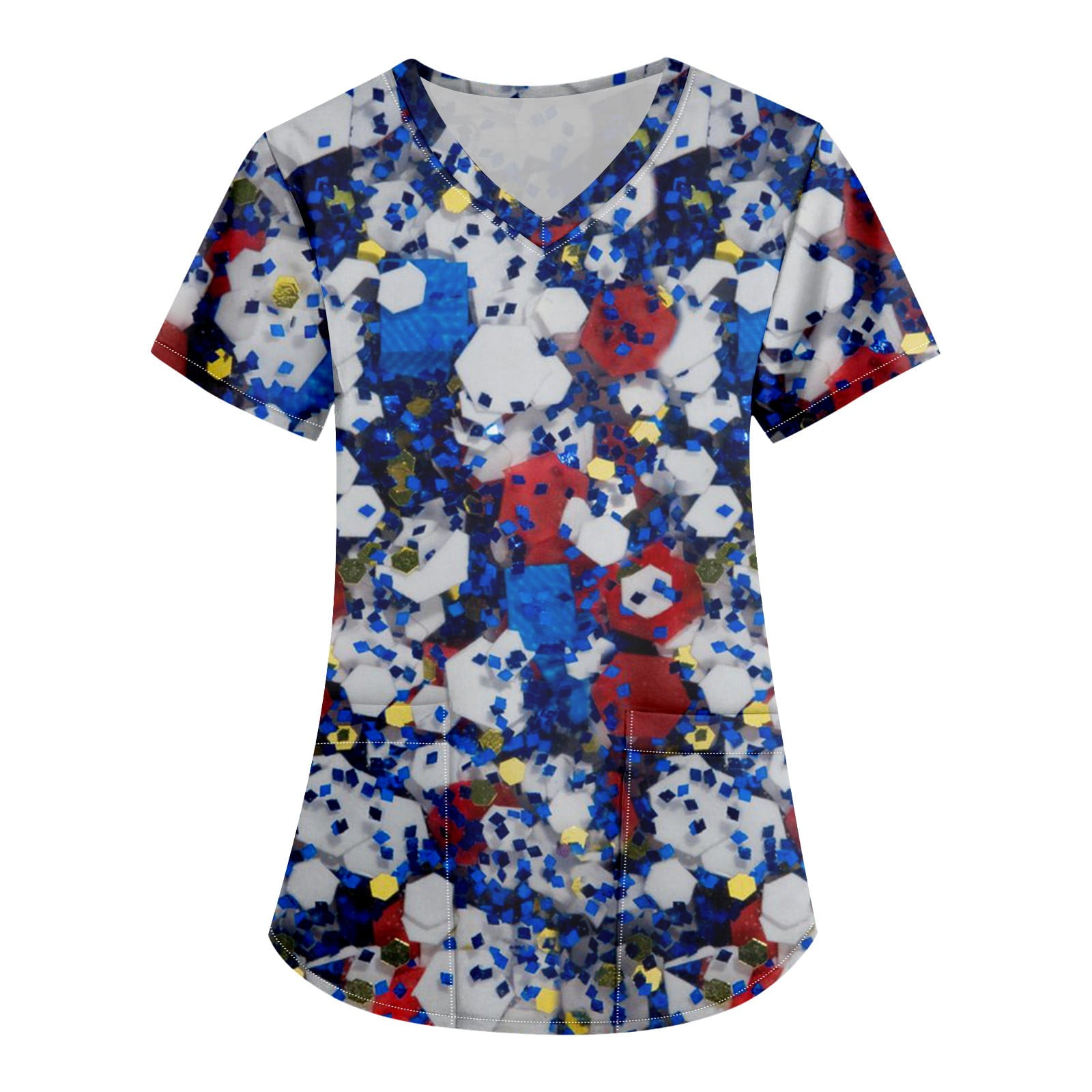 4th of july scrubs walmart