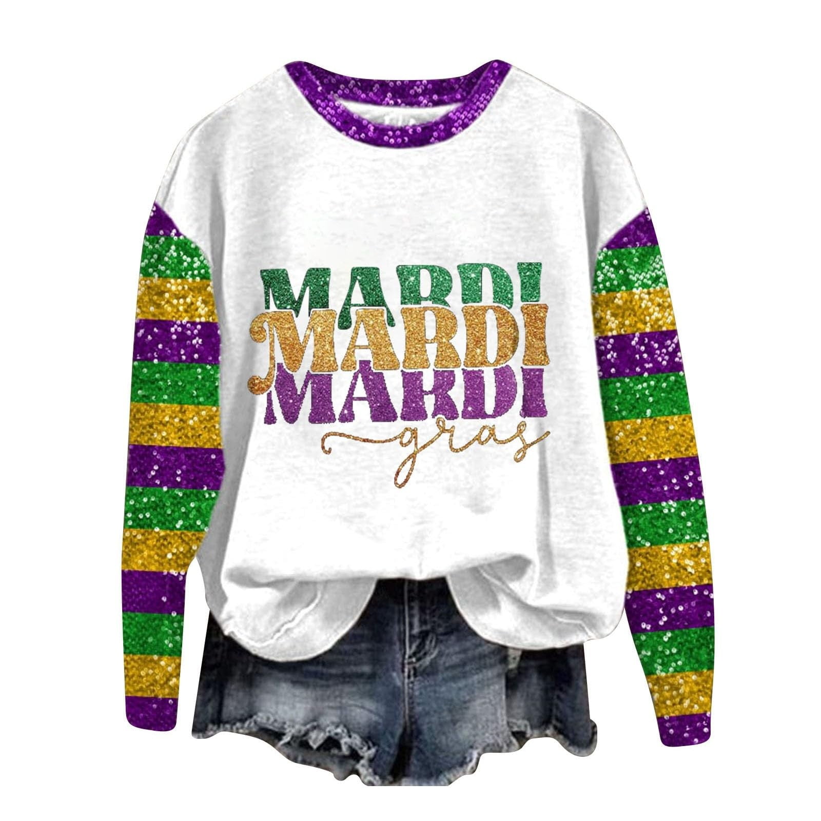 mardi gras sweaters
