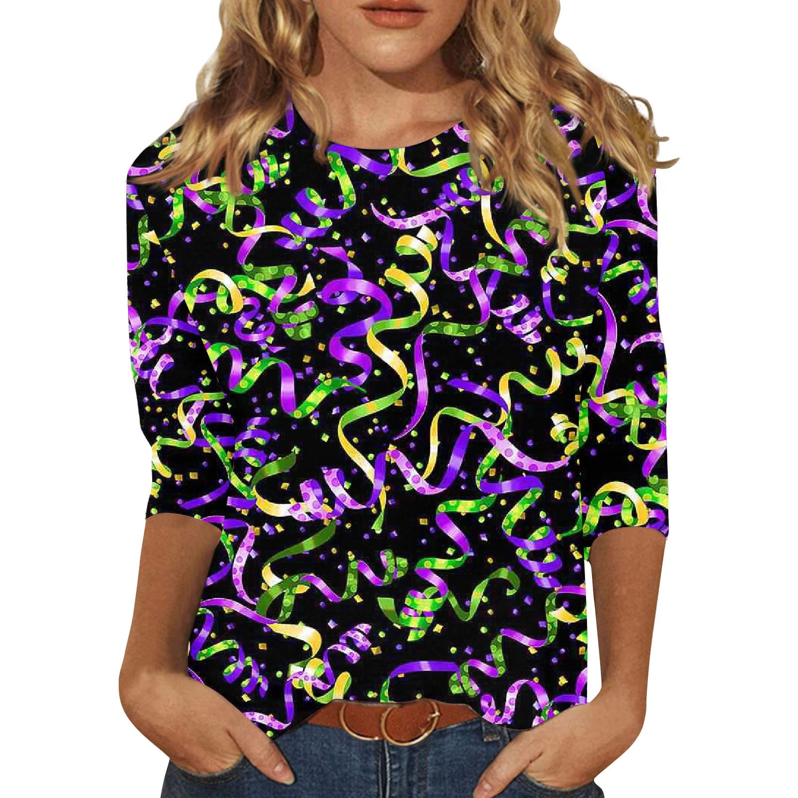 mardi gras crop tops