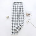 thumbnail image 1 of TQWQT Womens Pajama Pants 2024 Lounge Cute Buffalo Plaid Pants Comfy Christmas Fall Pajamas Soft Drawstring Sleep Pajama Bottoms with Pockets Gray S, 1 of 5