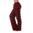 thumbnail image 1 of TQWQT Womens Pj Pants Buffalo Plaid Comfy Matching Plaid Pants Plus Size Christmas Cute Pajama Pants Fleece Drawstring Sleep Pj Bottoms Red S, 1 of 4