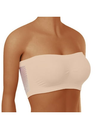 Womens Padded Bandeau Bra Wire Strapless Convertible Bralettes