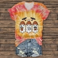 thumbnail image 1 of TQWQT Womens Spooky Season Shirt Halloween Cute Pumpkin Ghost Shirts Short Sleeve Plus Size Shirt Funny V-Neck T Shirts Boo Graphic Tee Orange 5XL, 1 of 4