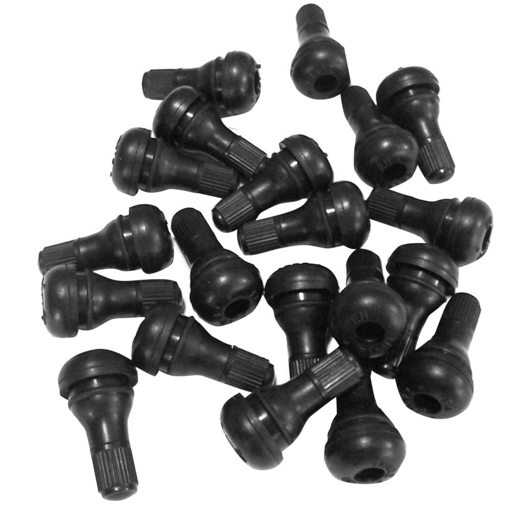 TR 412 Snap in Tire Valve Stems Black Rubber 1 4 20 Pieces Car Accessories
