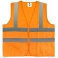 thumbnail image 1 of TR Industrial Orange High Visibility Reflective Class 2 Safety Vest, Large, 5-Pack, 1 of 2