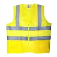 thumbnail image 1 of TR Industrial Yellow Knitted Safety Vest, Size Small, 2-Pocket with Zipper, 1 of 3