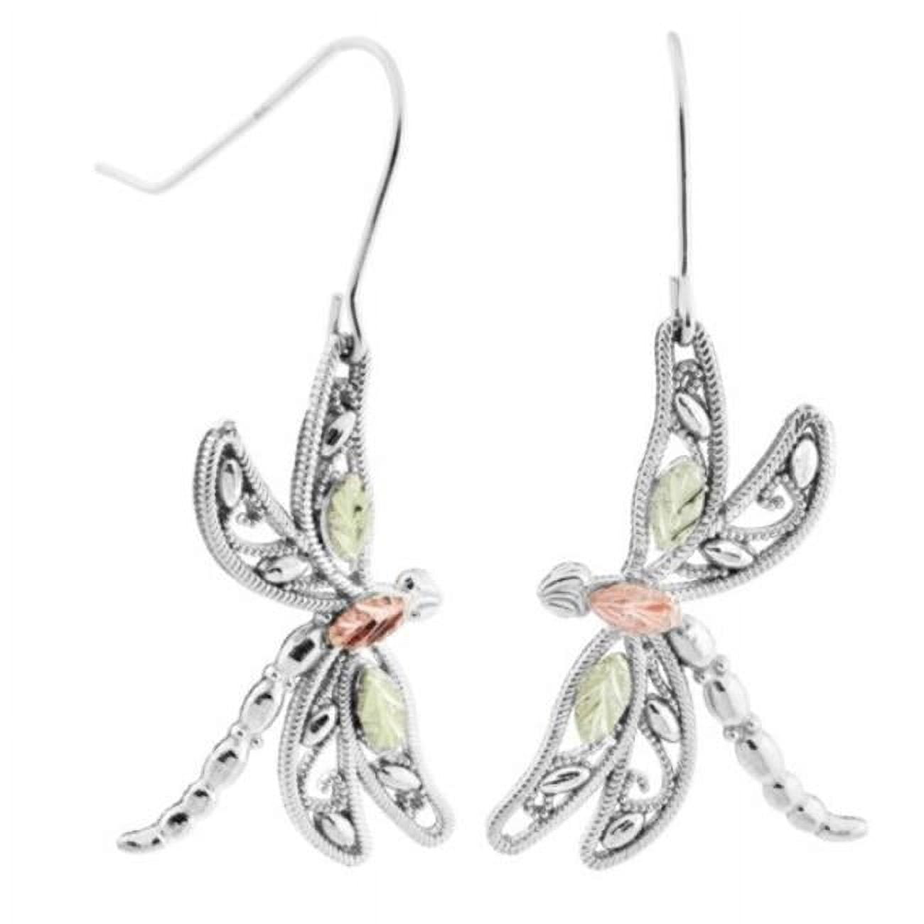TR Jewelry Concepts  CCO 12K Dragonfly Hook Earrings, Sterling Silver