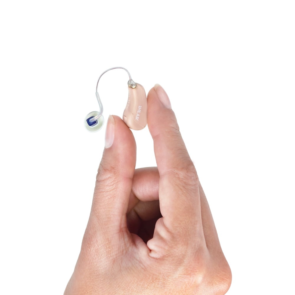 TRēO™ by iHEAR® 3-IN-1 HEARING AMPLIFIER, Amplifies Sound, Clarifies Speech, Suppresses Noise, Personal Sound Amplifier Product from iHEAR® Medical (Beige, Left Ear)