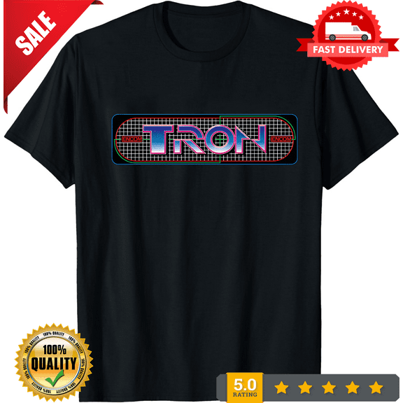 TR0N Arcade Marquee Premium Unisex T-shirt (vectorized Design), LIMITED EDITION-TH67079