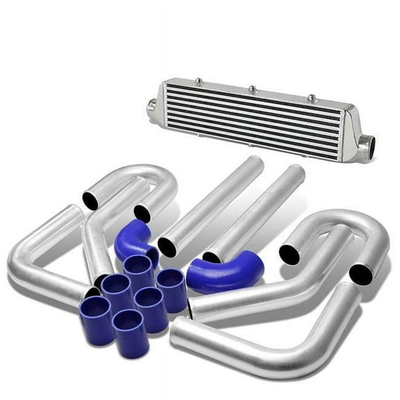 TR17KSLWRD Silver Intercooler with Red Pipes