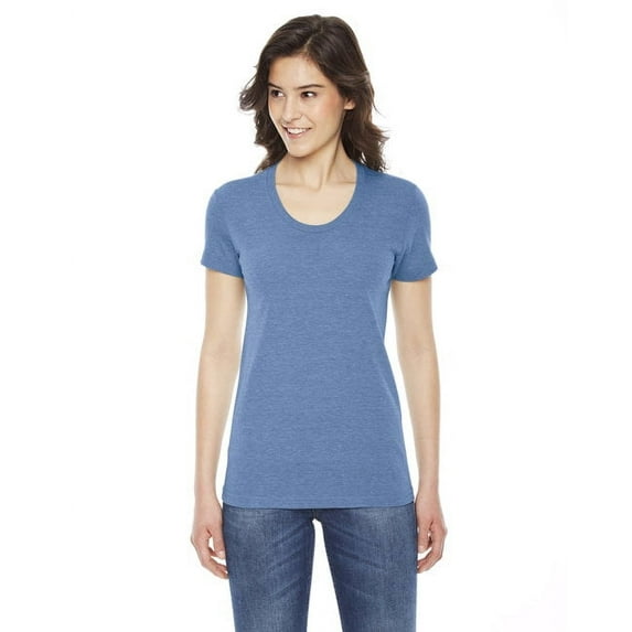 TR301W American Apparel Ladies Triblend T-Shirt Athletic Blue XL