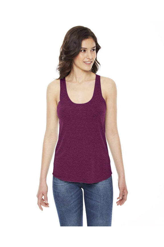 TR308W American Apparel Ladies' Triblend Racerback Tank Tri Cranberry S
