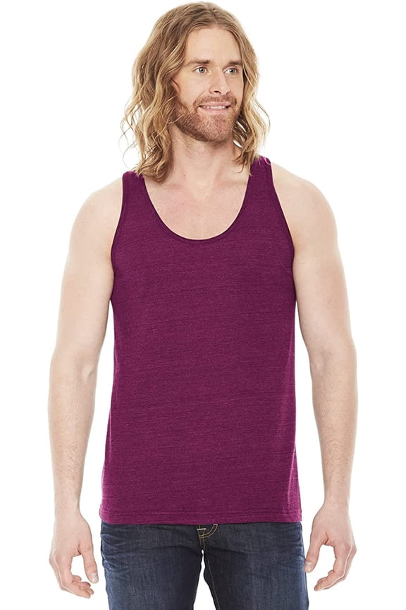 TR408W American Apparel Unisex Triblend Tank Tri Cranberry XS