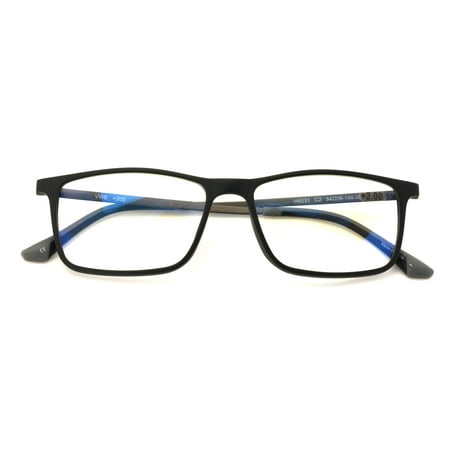TR90 With Flexible Titanium B Temple Rectangle Reading Glasses - AR Anti-Reflective Coating - Reduce fatigue, strain, & dry eye from computer usage.