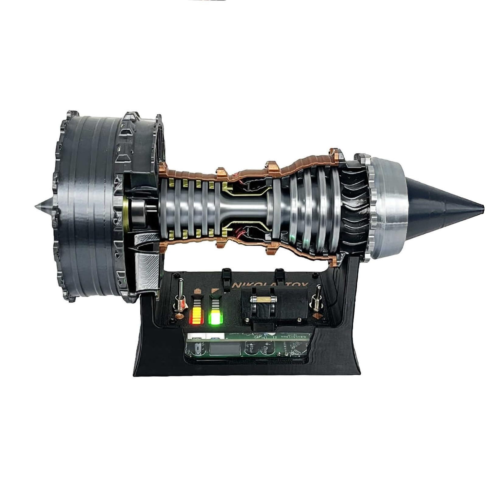 Desk Engine TR900 Turbofan Engine Model - Adjustable Speed LED Light Aircraft ...