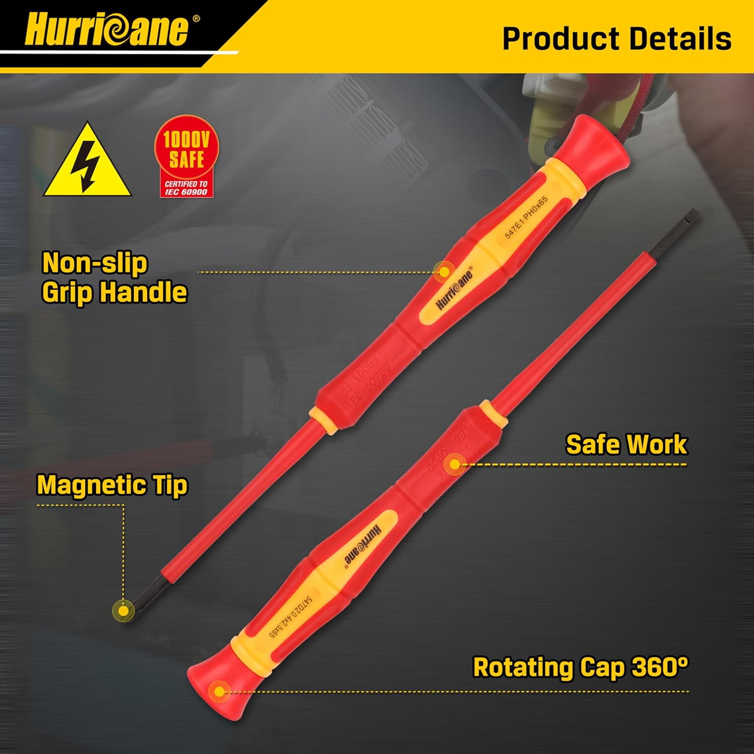 TRA-1000V Precision Insulated Screwdriver Set, 6 Piece Insulated ...