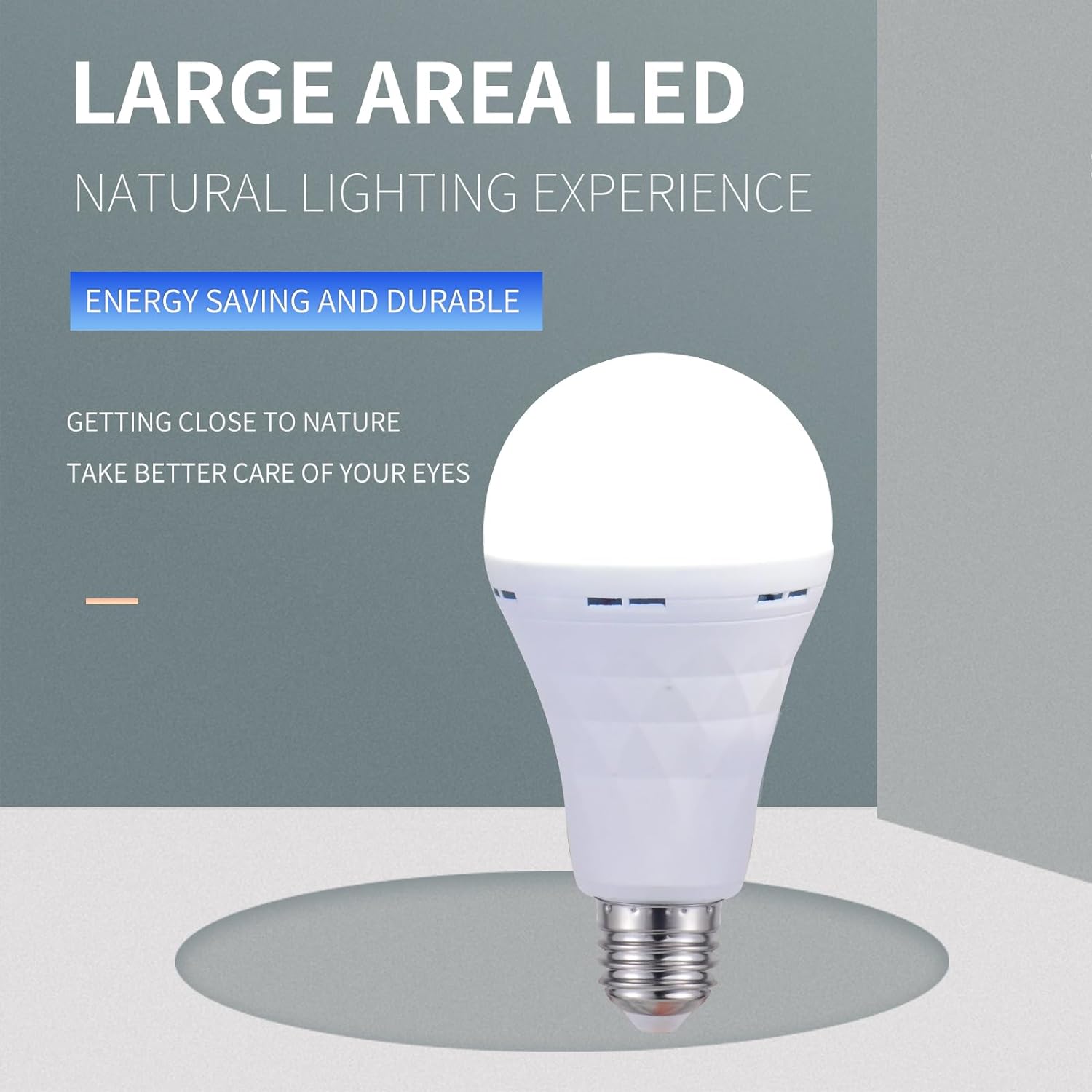 TRA-12W Rechargeable Emergency Energy-Saving LED Light Bulb with 1200mAh Backup Battery, Used for Power Outage Camping, Garden Parties, White Light, 4 Pieces