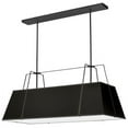 thumbnail image 1 of TRA-444HC-BK-Dainolite-Trapezoid - 4 Light Horizontal Chandelier-Black Finish-Black  Shade Color, 1 of 6