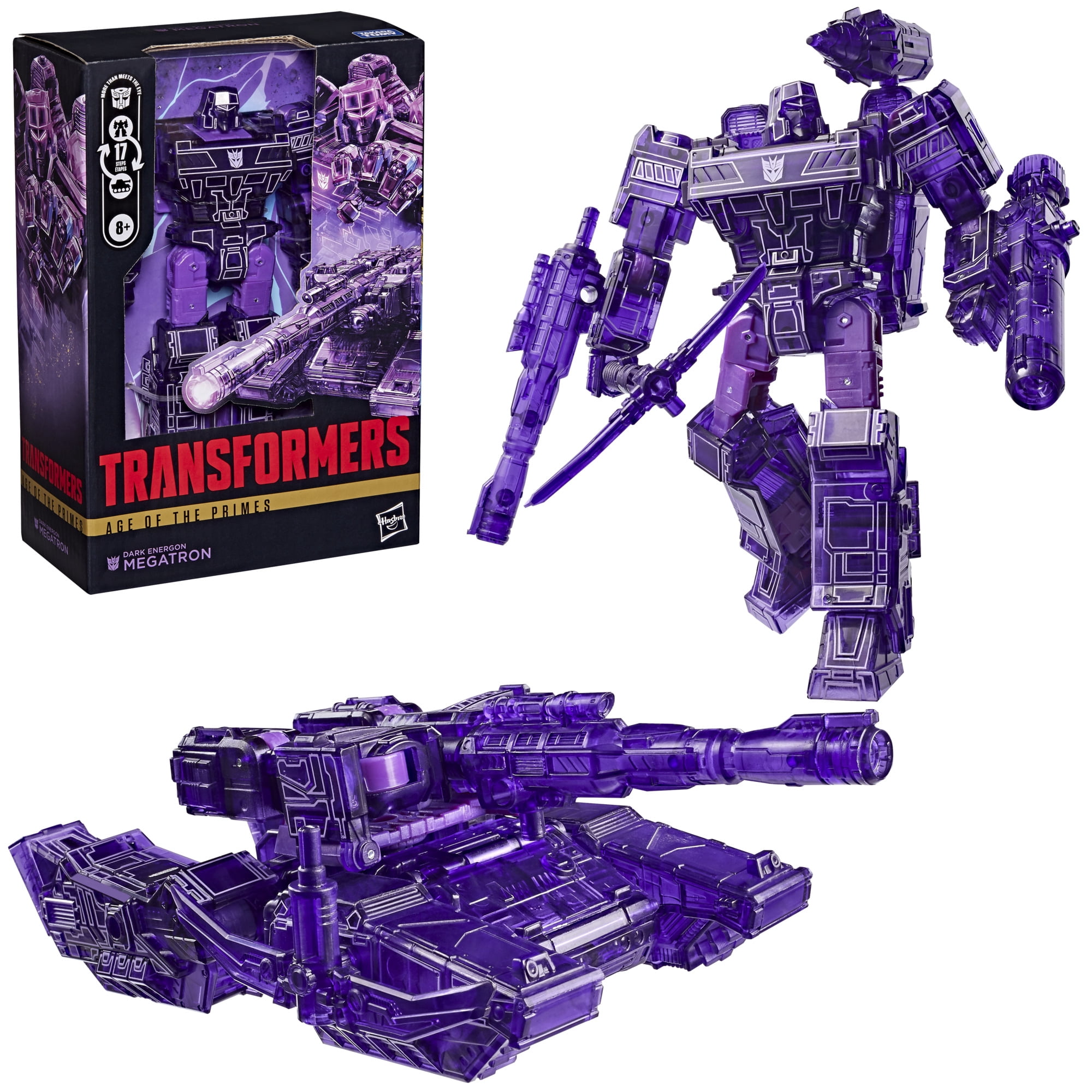 Transformers Toys Age of the Primes Dark Energon Megatron 6.75-inch Action Figure, Ages 8 and up