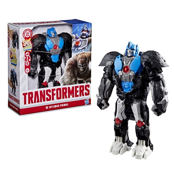 Transformers Toys Smash Changers Optimus Primal Action Figure, 6+