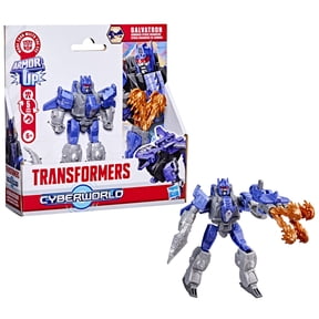 Transformers Toys CYBERWORLD Armored Cyber Changers Galvatron Action Figure, 6+