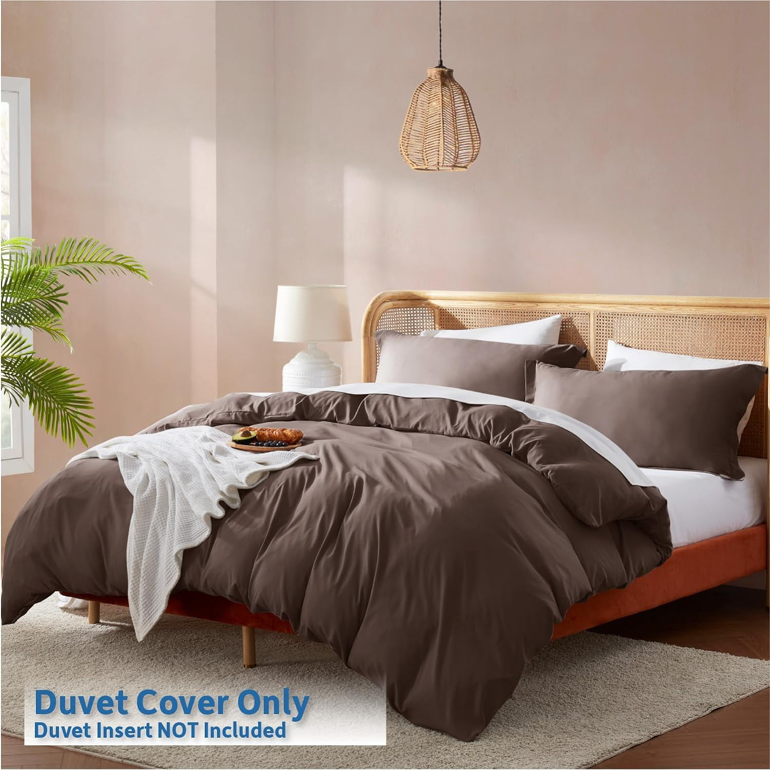 TRAChocolate Brown Duvet Cover King Size Soft Double Brushed King — free download