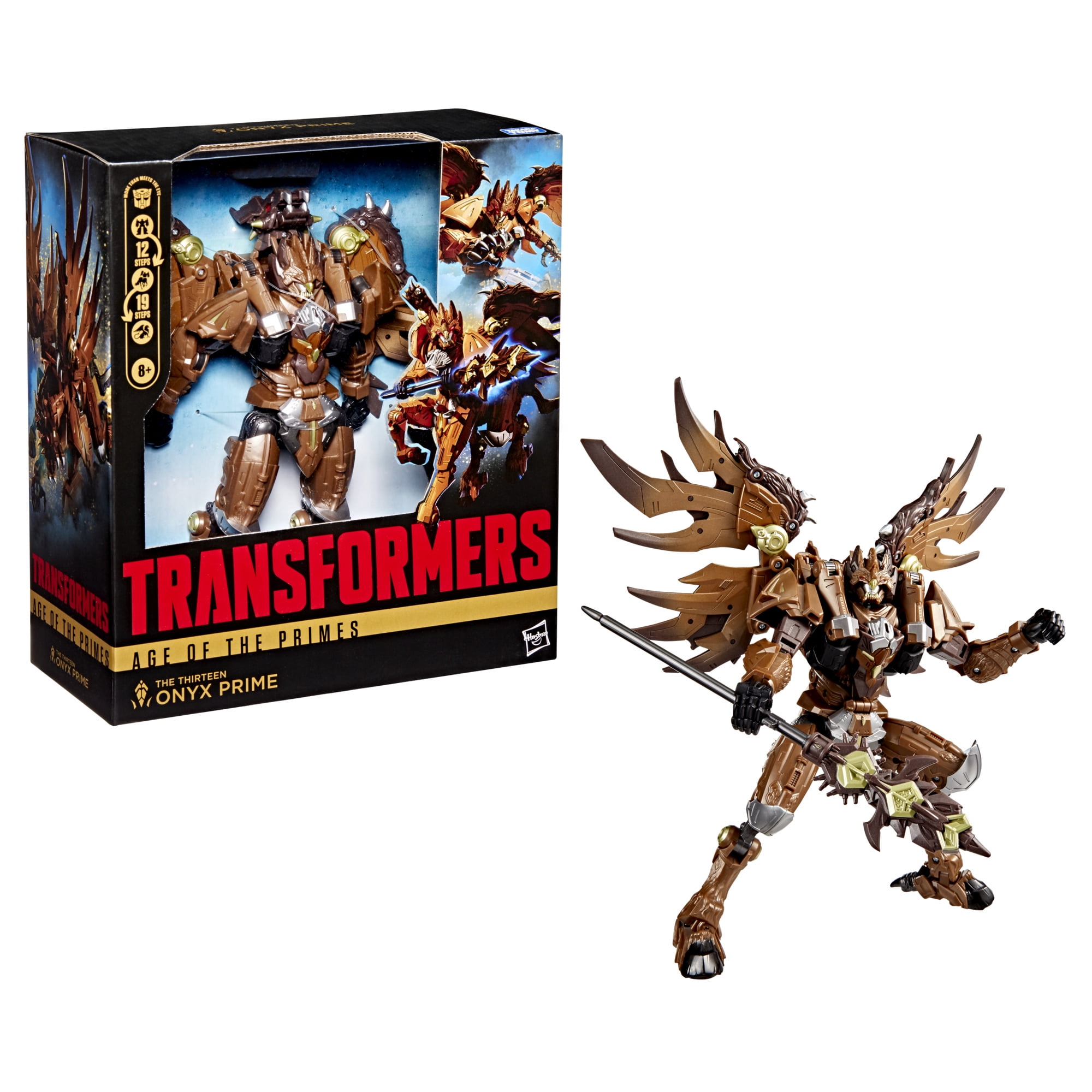 Transformers Age of the Primes Leader Class The Thirteen Onyx Prime 7.5 Action Figure, 8+