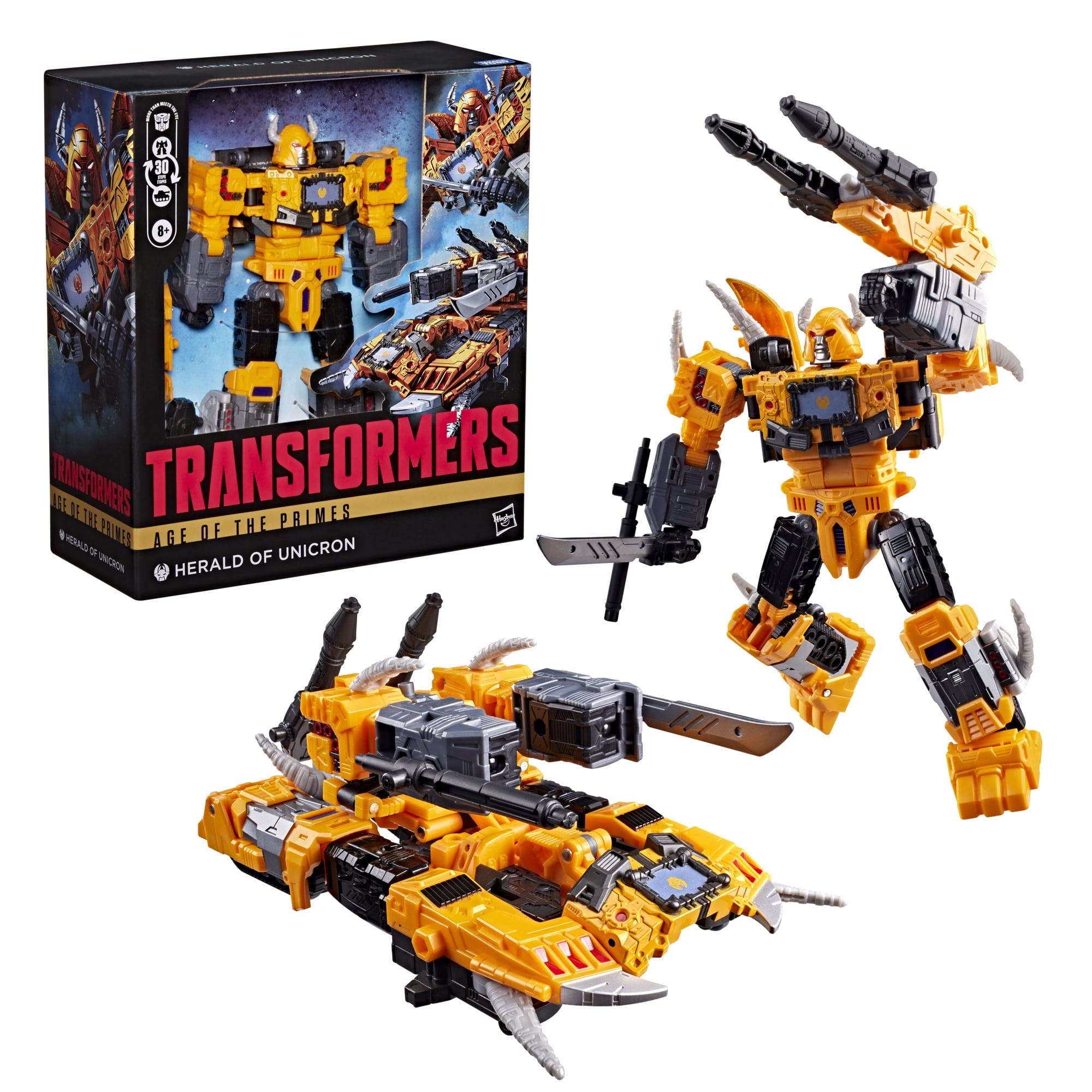 Transformers Toys Age of the Primes Herald of Unicron 7.5" Action Figure, 8 and up