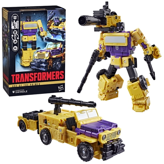 Transformers Toys Age of the Primes Combaticon Swindle 6.5-inch Action Figure, 8+