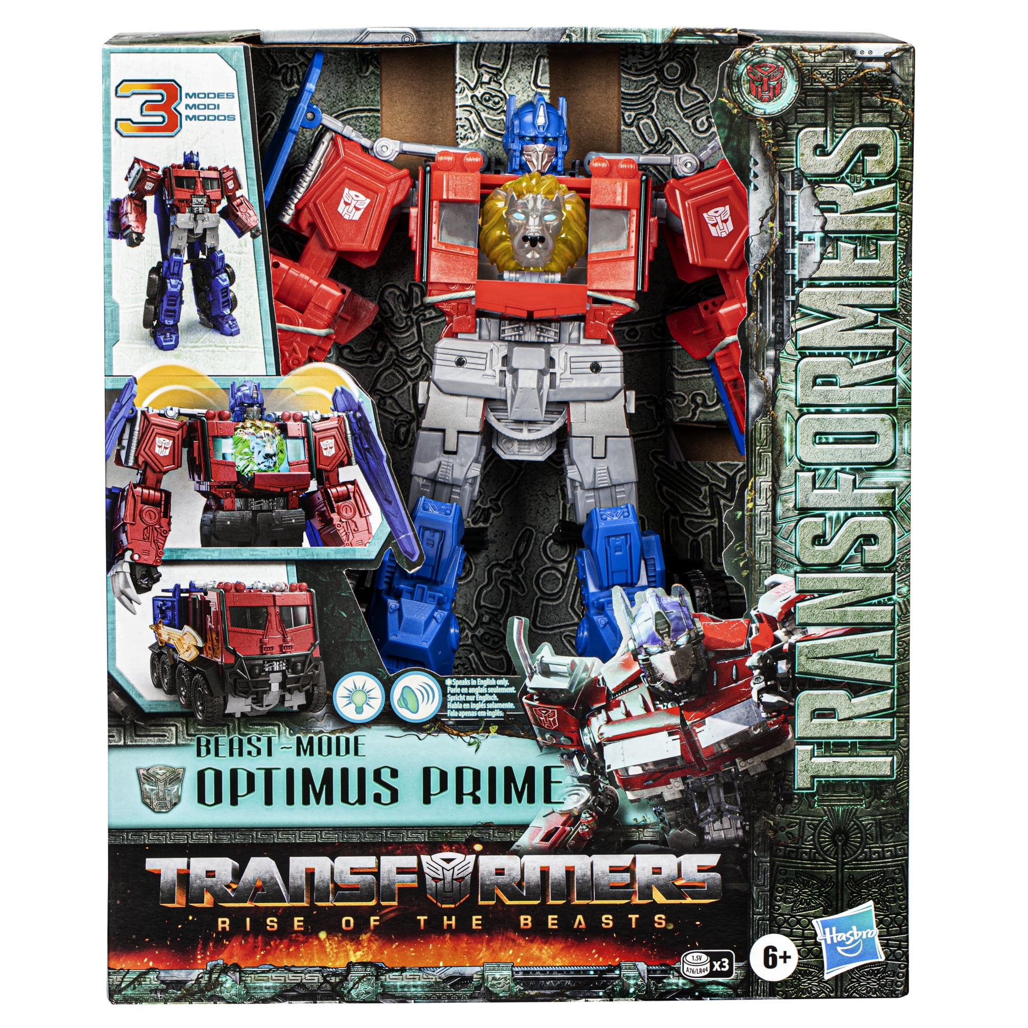 Transformers: Rise of the Beasts Beast-Mode Optimus Prime Action Figure