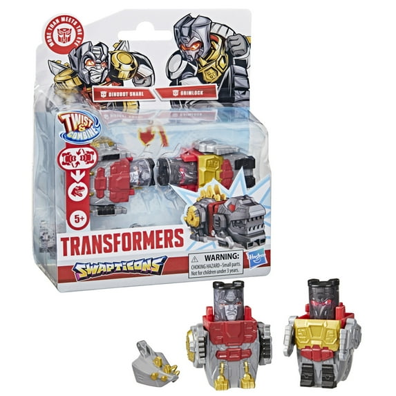 Transformers Toys Swapticons Dinobot Snarl and Grimlock Action Figures, 5+
