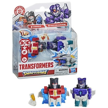 Transformers Toys Swapticons Starscream and Decepticon Slipstream Action Figures, 5 and up