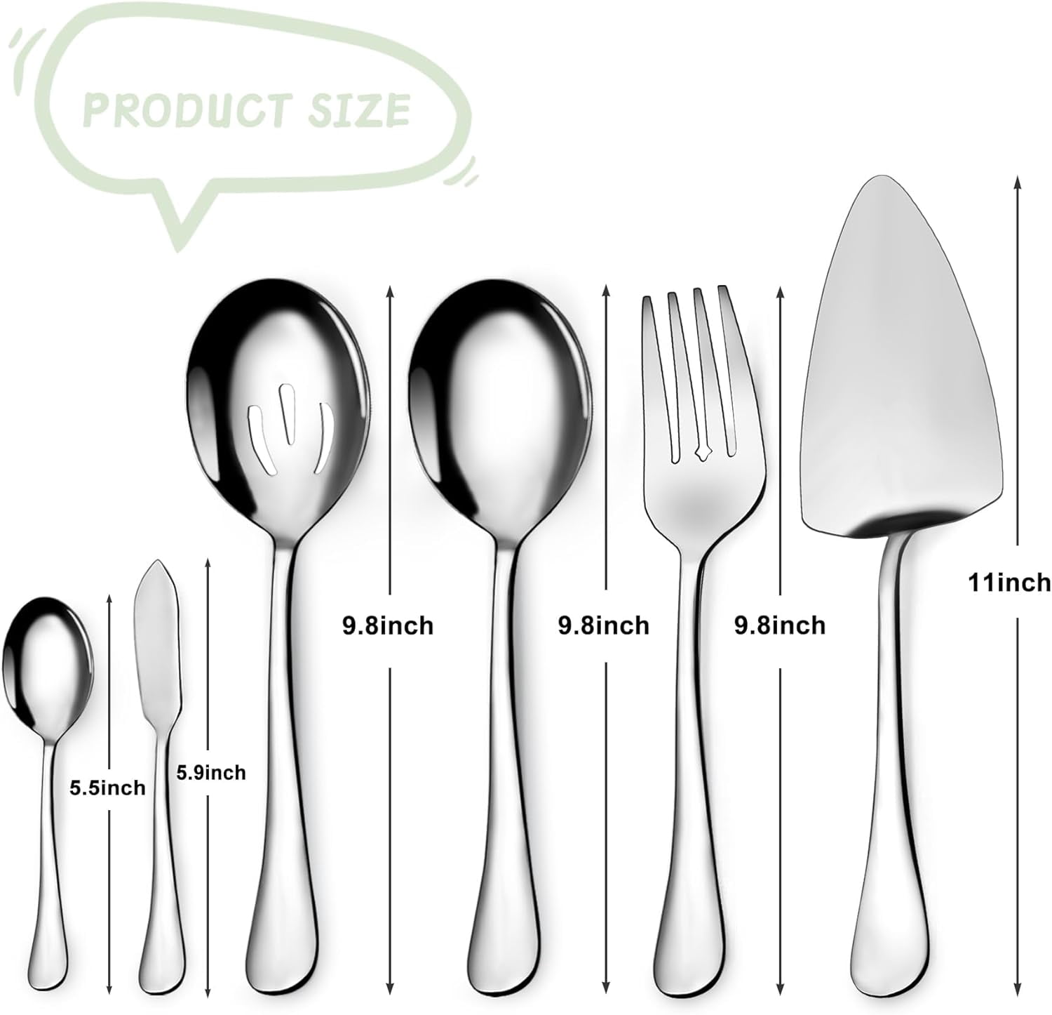 TRA-Serving Utensil Set,6piece Serving Utensil Setwith Serving ...