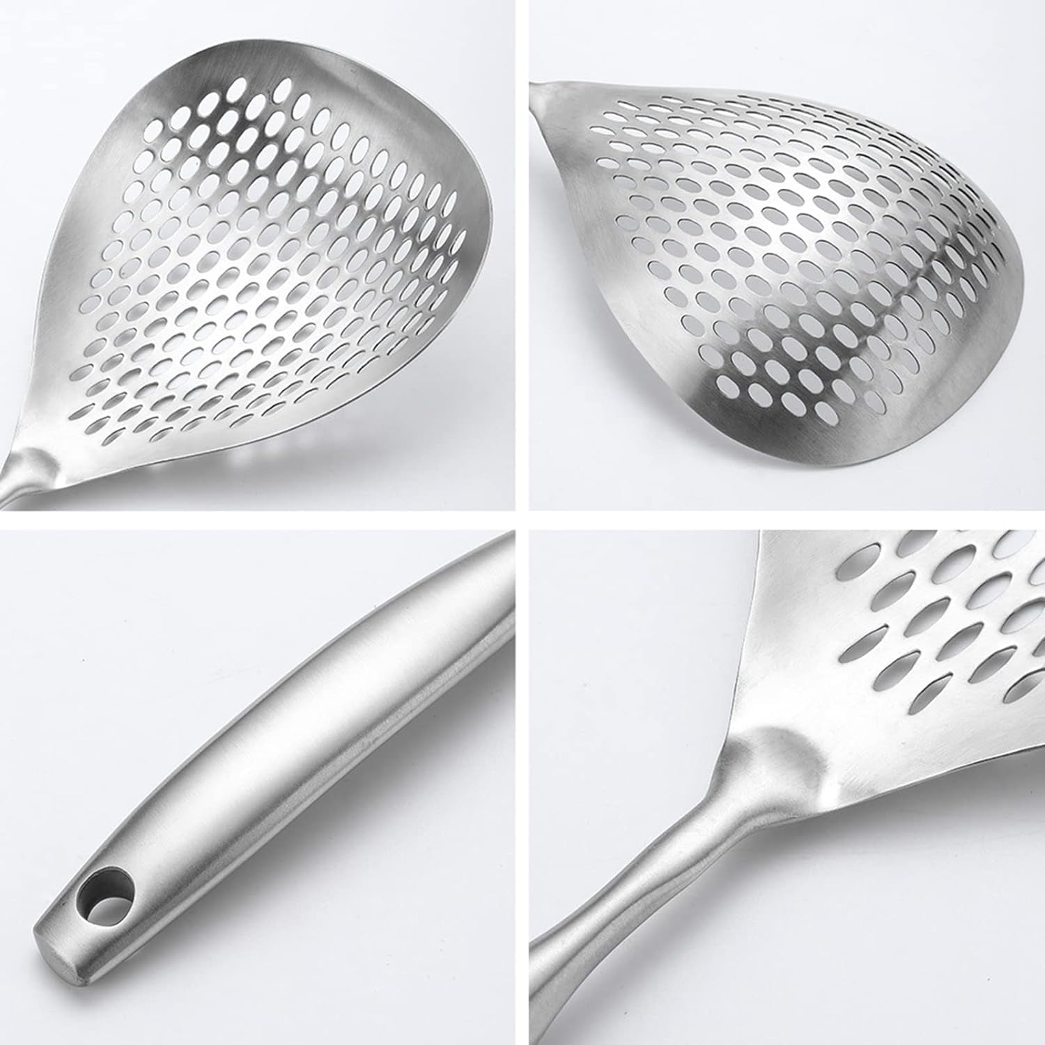 TRA-Skimmer Slotted Spoon Stainless Steel 18/8,Pasta Spider Strainer ...