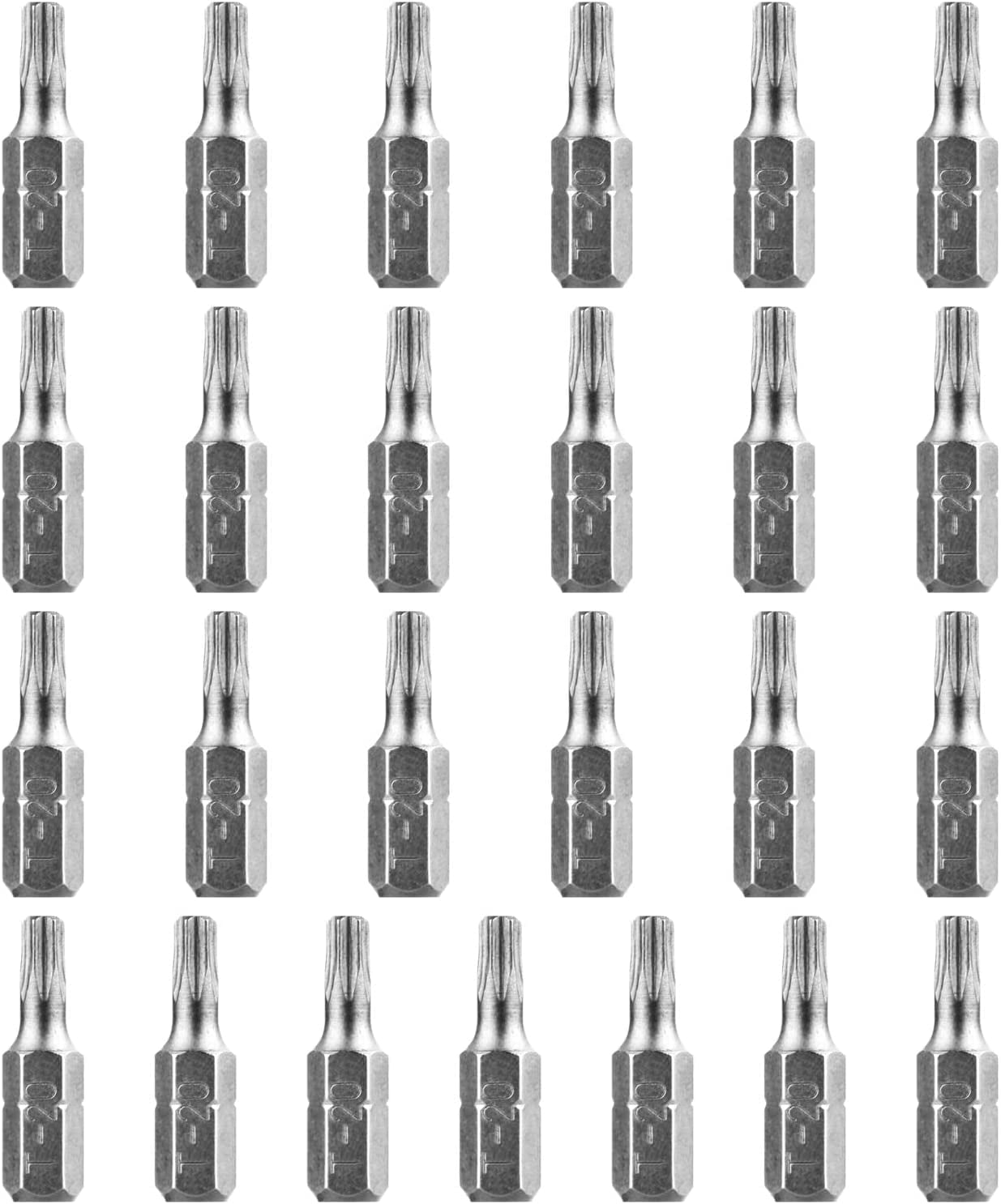 Lot De 10 Embouts Torx T20 à Tige Hexagonale 1/4'' – Longueur 4'' – Rouge, Par Uxcell