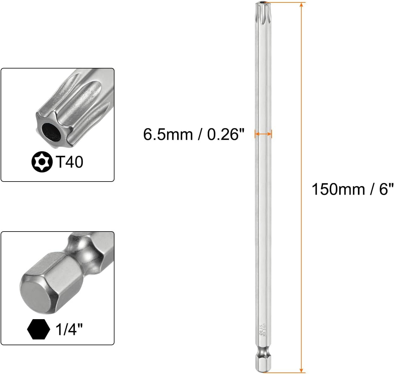 Draper No.1 Pz Type Screwdriver Bit 1/4" Hex 75Mm Lungo - Foto 2