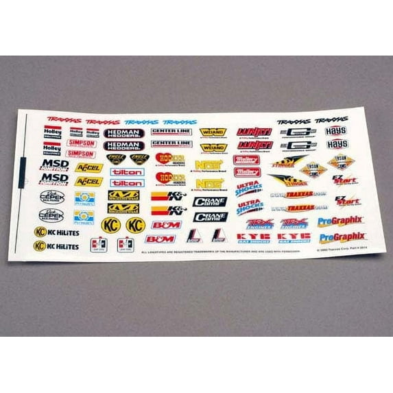 TRA2514 Traxxas Sponsor Decals TRA2514