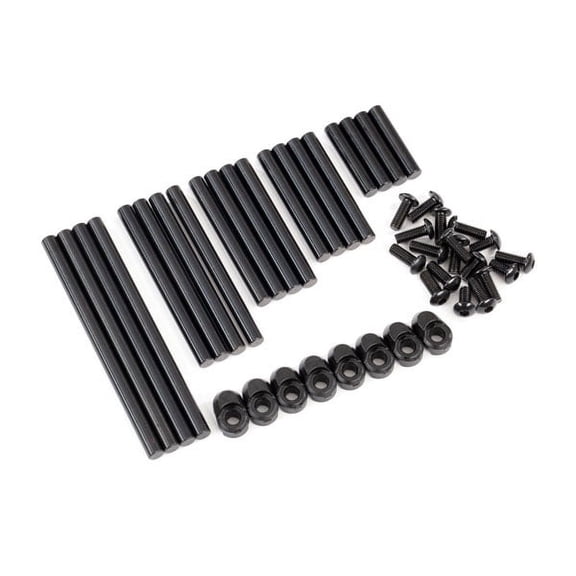 Suspension pin set, complete (hardened steel), 4x64mm (4), 4x22mm (4), 4x38mm (4), 4x33mm (4), 4x47mm (4)/ 3x8mm BCS (14)/ 3x6mm BCS (4)/ retainers (8)