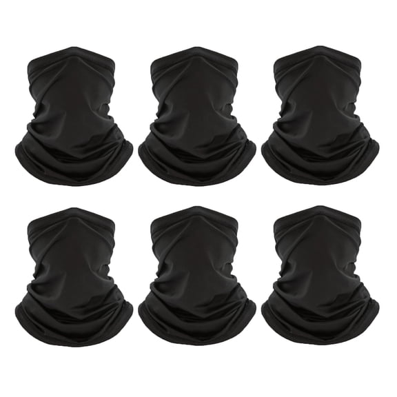 Trace Kasa 6 Pack Neck Gaiter Bandana Face Mask Cooling Gator Mask Face Cover Neck Scarf Balaclavas