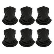Trace Kasa 6 Pack Neck Gaiter Bandana Face Mask Cooling Gator Mask Face Cover Neck Scarf Balaclavas