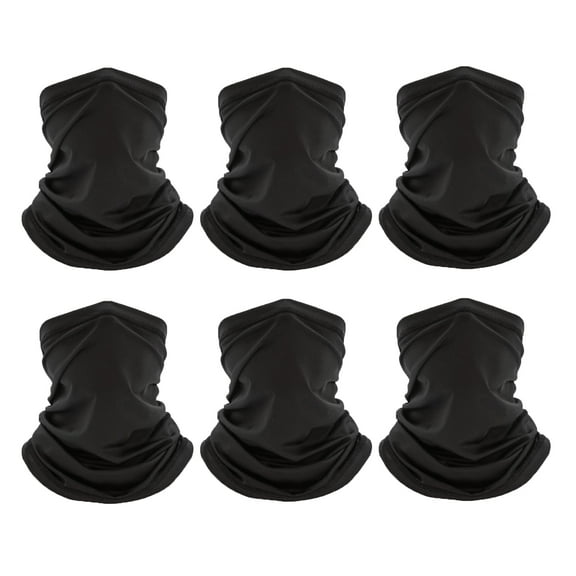 Trace Kasa 6 Pack Neck Gaiter Bandana Face Mask Cooling Gator Mask Face Cover Neck Scarf Balaclavas